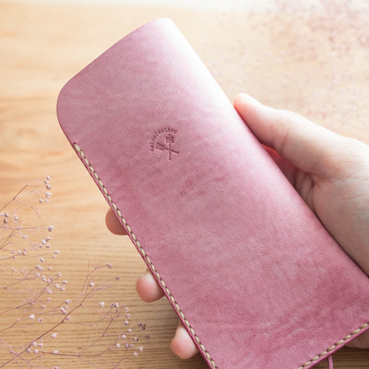 気まぐれレザーのメガネケース　<ハートデザイン>