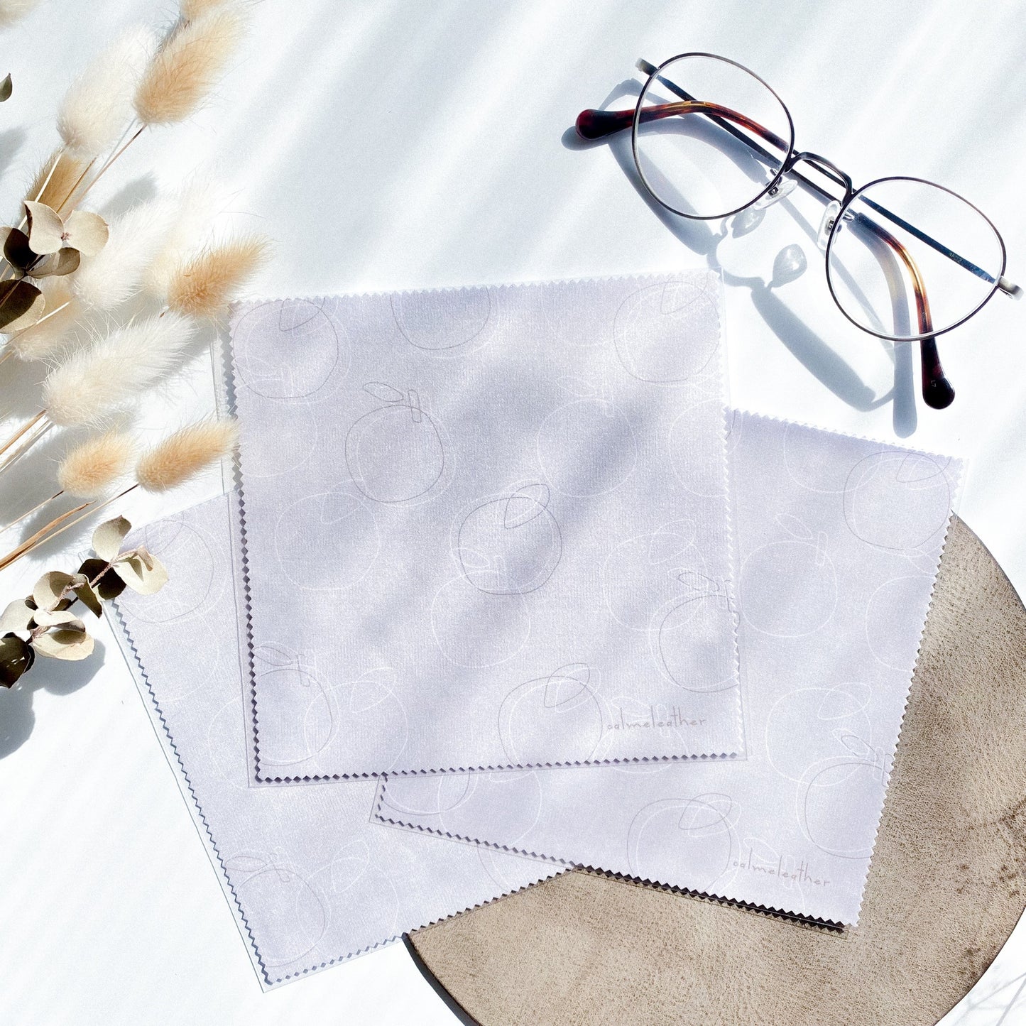 ナチュラルデザインのメガネ拭き <クロスファイバー>