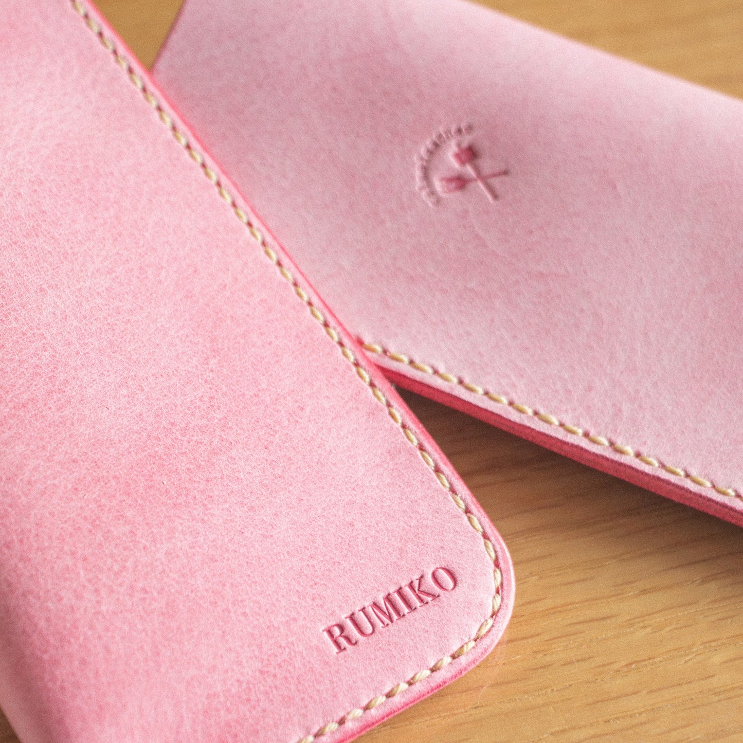 気まぐれレザーのメガネケース　<ハートデザイン>