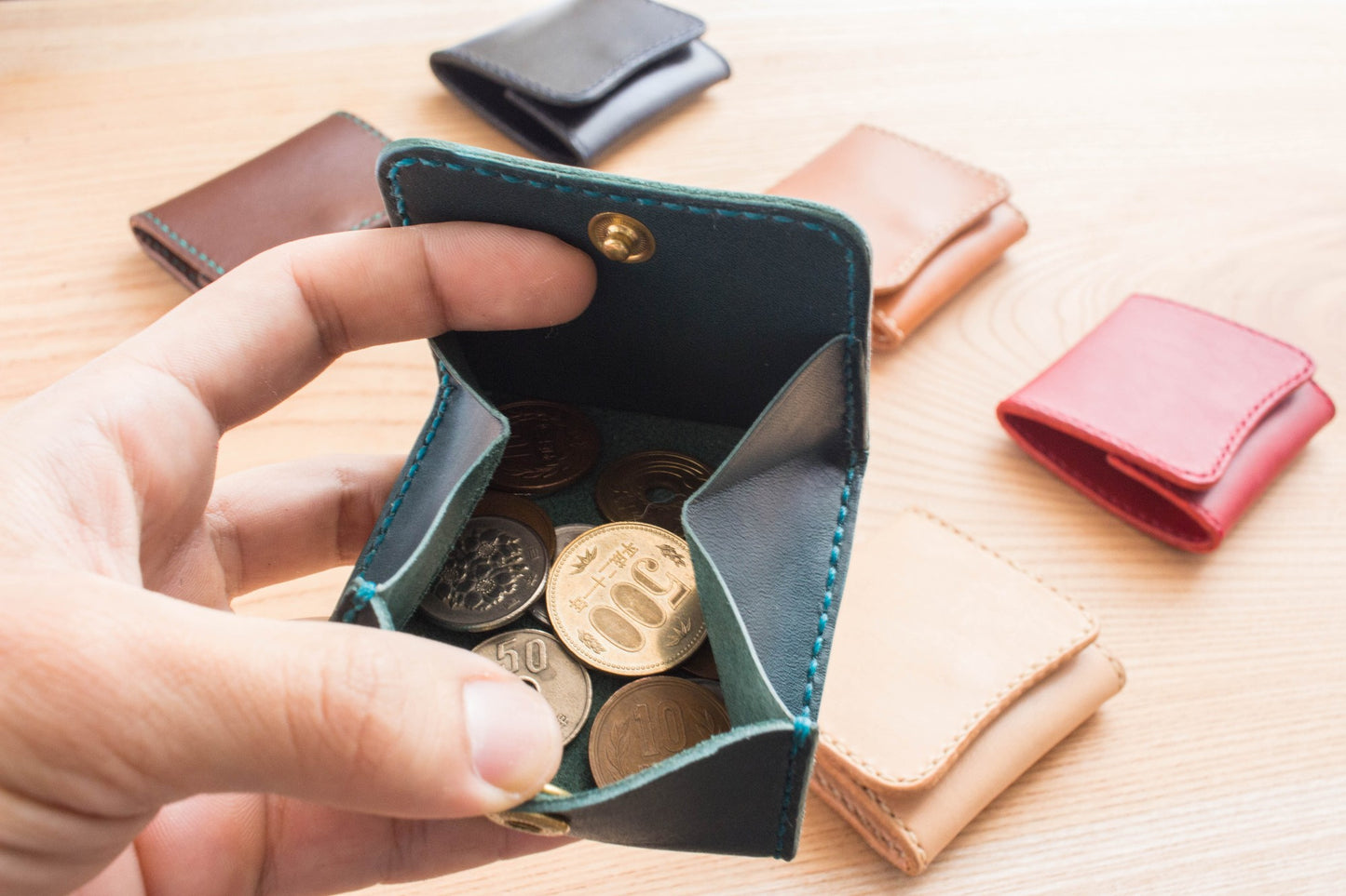 スマートデザインの本革コインケース 《名入れ対応》