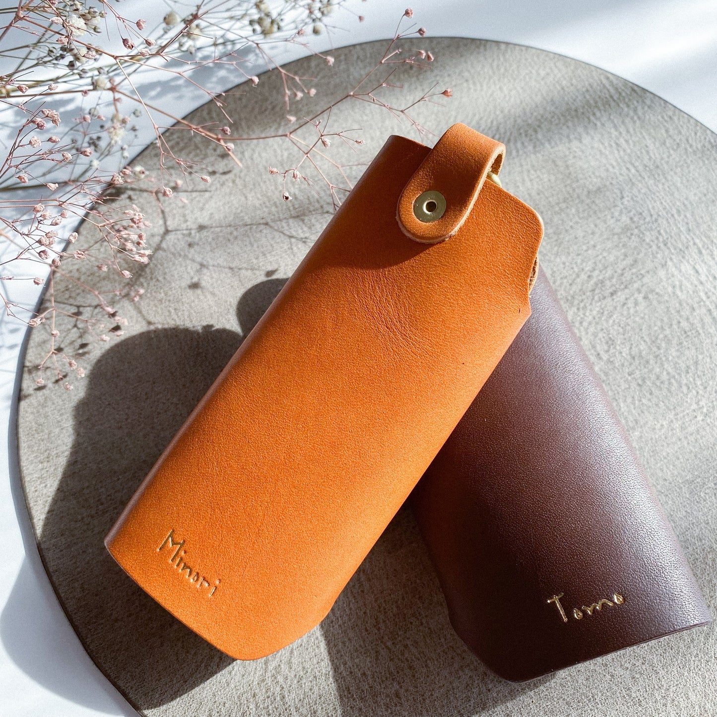 お揃いで使いたい ハートデザインのペアキーケース《名入れ対応》