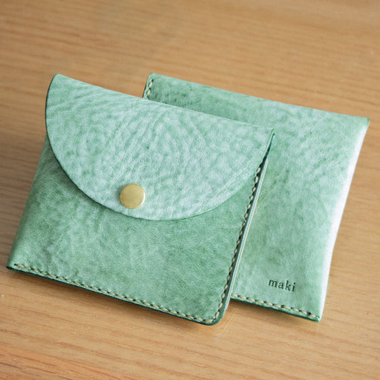 〔ちょっとしたお出かけに♪〕気まぐれレザーのワンマイルウォレット《名入れ対応》