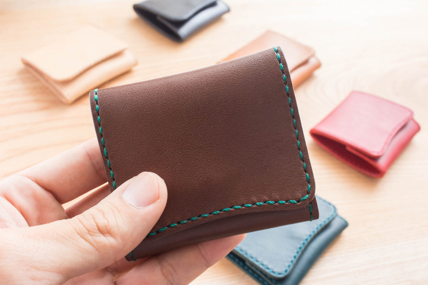 スマートデザインの本革コインケース 《名入れ対応》