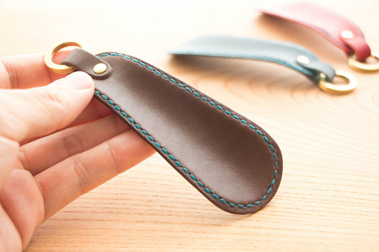 本革スマートシューホーン(真鍮無垢) 　<名入れ対応>