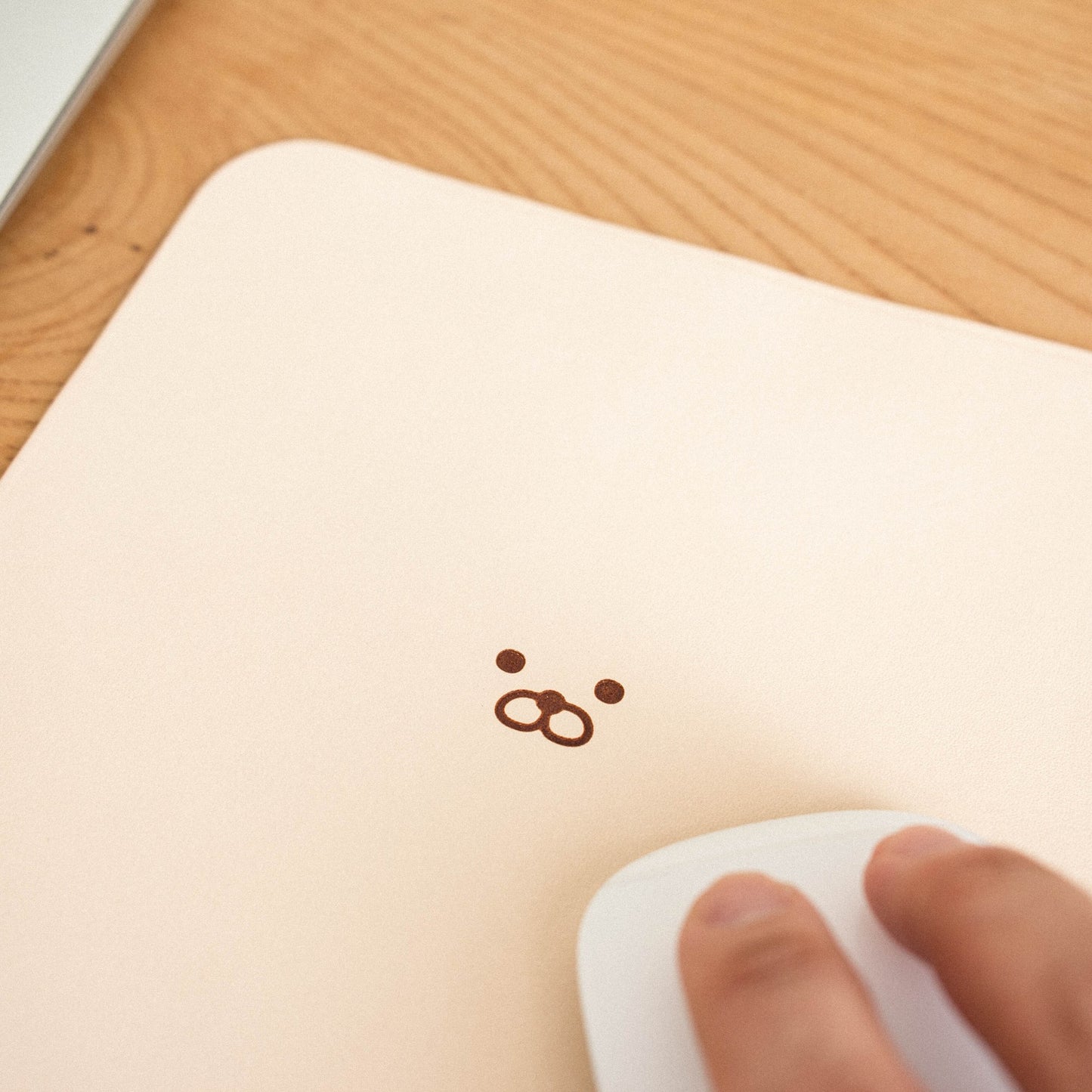 わんこのヌメ革マウスパッド《名入れ・送料無料》